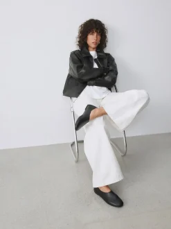 Next Noir - Chaussures plates Forever Comfort® montantes en cuir Online