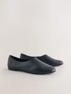 Next Noir - Chaussures plates Forever Comfort® montantes en cuir Online
