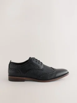 Next Noir - Chaussures Wingcap Brogue New
