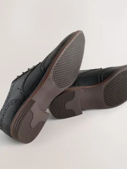 Next Noir - Chaussures Wingcap Brogue New