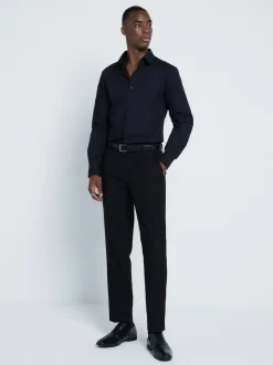 River Island Noir - Chemise formelle slim Clearance