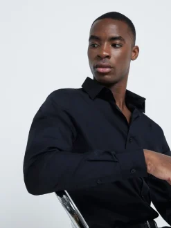 River Island Noir - Chemise formelle slim Clearance