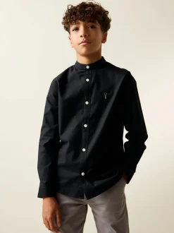 Next Noir - Chemise Oxford à manches longues et Col mao (3-16ans) Sale