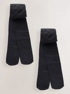 Next Noir - Collants pour l’école plus longs 40 Denier 2 Lot Outlet