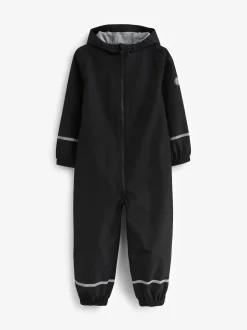 Next Noir - Combinaison imperméable zippée à capuche (12mois -10ans) Clearance