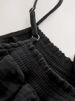 Next Noir - Combi-short en tissu double Clearance