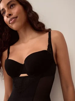 Next Noir - Contrôle ferme du ventre Portez votre propre soutien-gorge Façonner le corps
