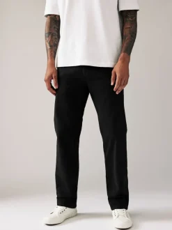 Next - Coupe ample - Pantalon chino stretch Noir