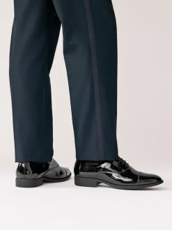 Next Noir - Coupe classique - Brevet Oxford Chaussures Casquette à bouts ronds