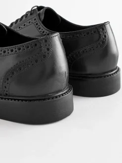 Next Noir - Coupe classique - Chaussures Richelieu derby en cuir
