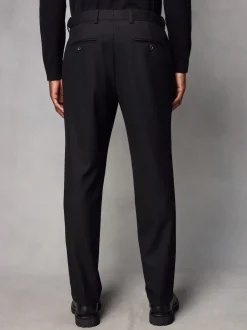 Next Noir - Coupe classique Pantalons élégants With Wool Best