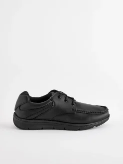 Next Noir - Coupe large - Apron À lacets Chaussures New