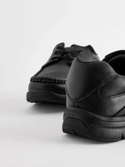 Next Noir - Coupe large - Apron À lacets Chaussures New