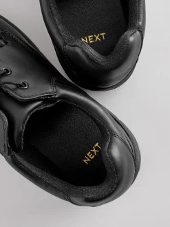 Next Noir - Coupe large - Apron À lacets Chaussures New