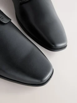 Next Noir - Coupe large - Chaussures derby fines à bout carré Best