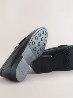 Next Noir - Coupe large - Pain Penny en cuir Online