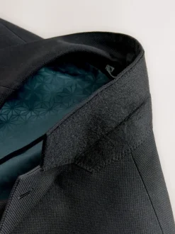 Next Noir - - Veste de costume texturée Coupe sur mesure Sale