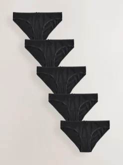 Next - Culotte en coton riche 5 Pack Noir Best