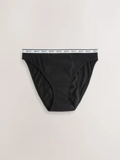 Next Noir - Culotte pour règles abondantes 2 Pack Échancrure haute Best