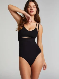 Hunkemoller Noir - Culotte taille haute Hunkemöller sans coutures Best