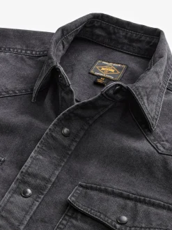 Next Noir - Denim Western 100% Cotton Manches longues Chemises Best
