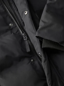 Next Noir - Doudoune imperméable à Gamme longue doublée de polaire (3-17ans) Best