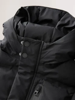 Next Noir - Doudoune imperméable à Gamme longue doublée de polaire (3-17ans) Best