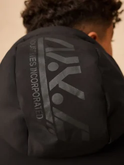 Next Noir - Doudoune longue Résistant à la douche (3-17ans) Outlet