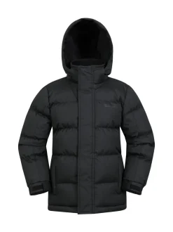 Mountain Warehouse Noir - Doudoune Snow II imperméable Clearance