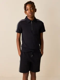 Next Noir - Ensemble polo et short à col zippé (3-16 ans) Online