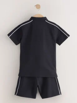 Next Noir - Ensemble polo et short à col zippé (3-16 ans) Online
