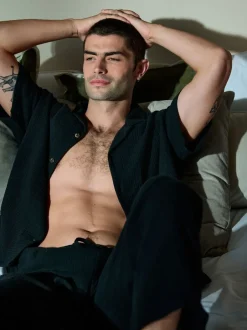 Next Noir - Ensemble pyjama à manches courtes Outlet