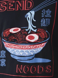 Next Noir - Ensemble pyjama graphique en jersey à manches longues