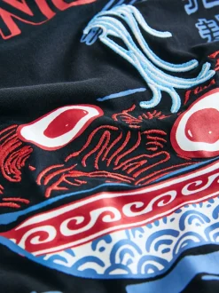 Next Noir - Ensemble pyjama graphique en jersey à manches longues