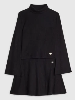 River Island Noir - Ensemble haut et skort confortable à manches longues pour fille Clearance