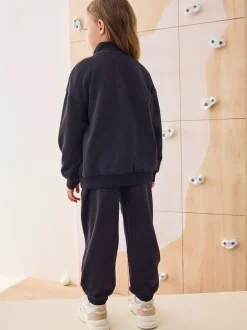 Next Noir - Ensemble sweat et jogging en coton riche à col cheminée (3-16ans) Clearance