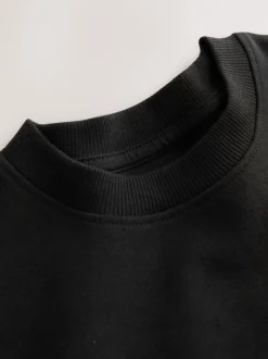 Next Noir - Ensemble t-shirt et short épais décontracté (3-16ans)