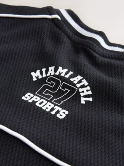 Next Noir - Ensemble t-shirt et short universitaire (3-16ans) Outlet