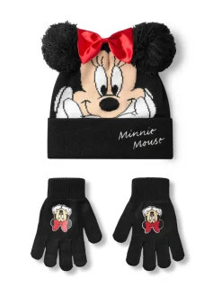 Vanilla Underground Noir - Ensemble Kid Disney personnage Chapeaux et gants d’hiver Clearance