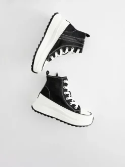 Next Noir - Extra Chunky Lace-Up With Zip Trainers Best
