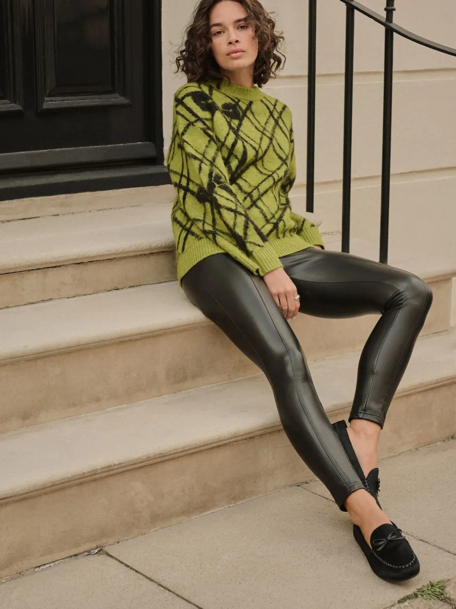 Next Noir - Faux leggings en cuir Best