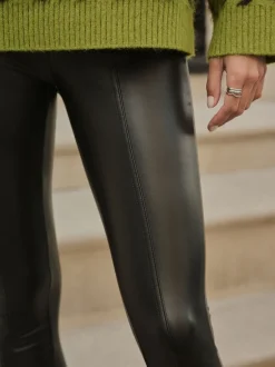 Next Noir - Faux leggings en cuir Best