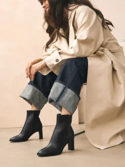 Next Noir - Forever Comfort® Block Heeled Ankle Bottes Clearance