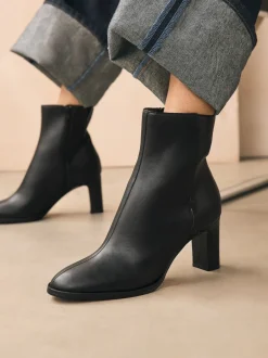 Next Noir - Forever Comfort® Block Heeled Ankle Bottes Clearance