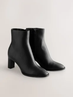 Next Noir - Forever Comfort® Block Heeled Ankle Bottes Clearance