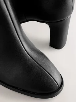 Next Noir - Forever Comfort® Block Heeled Ankle Bottes Clearance