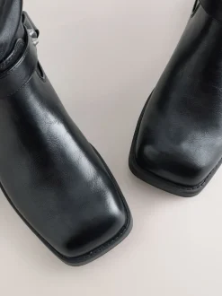 Next Noir - Forever Comfort® Bottes motardes à genoux Discount