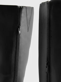 Next Noir - Forever Comfort® Chunky Heeled Round Toe Knee High Bottes