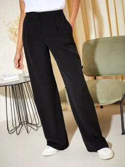 Friends Like These - Premium Elastic Back habillé Ample Pantalons Noir Sale