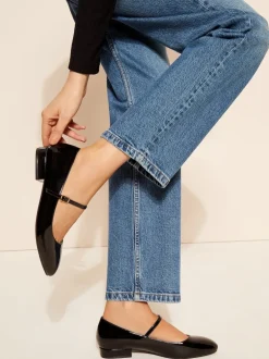 Friends Like These Noir - Ballerines Mary Jane en similicuir à bout rond Best